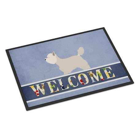 Carolines Treasures Westie Welcome Indoor or Outdoor Mat - 24 x 36 in. BB8318JMAT